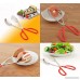 Buffet Tongs Soft PVC Heat Resistant Grip Handle Stainless Steel Buffet Party Catering Serving Tongs Salad Tongs Cake Tongs Bread Tongs Chafing Dish Tongs Kitchen Tongs (1) - B07F1GH1XY